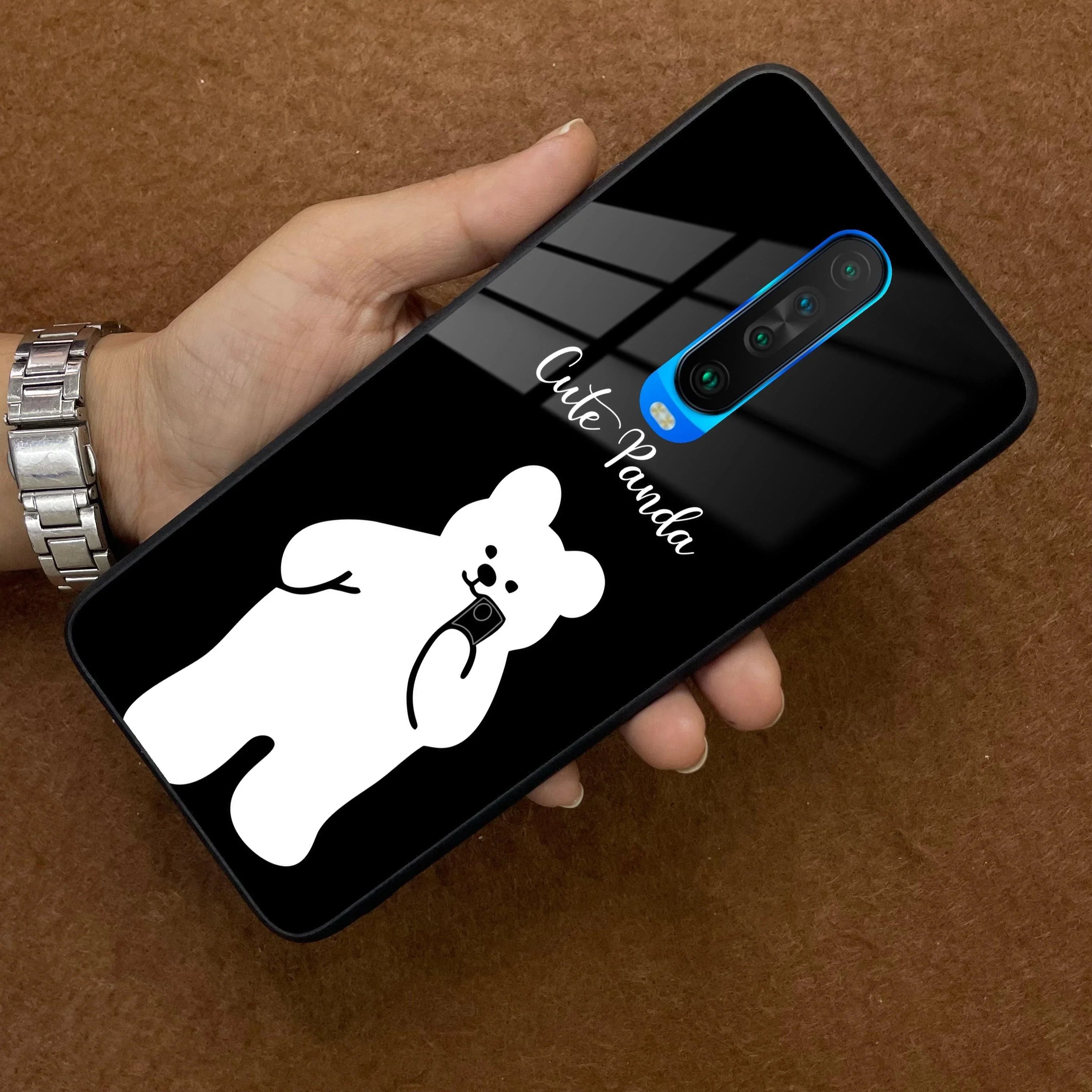 White Panda Glass Case Cover For Poco - ShopOnCliQ