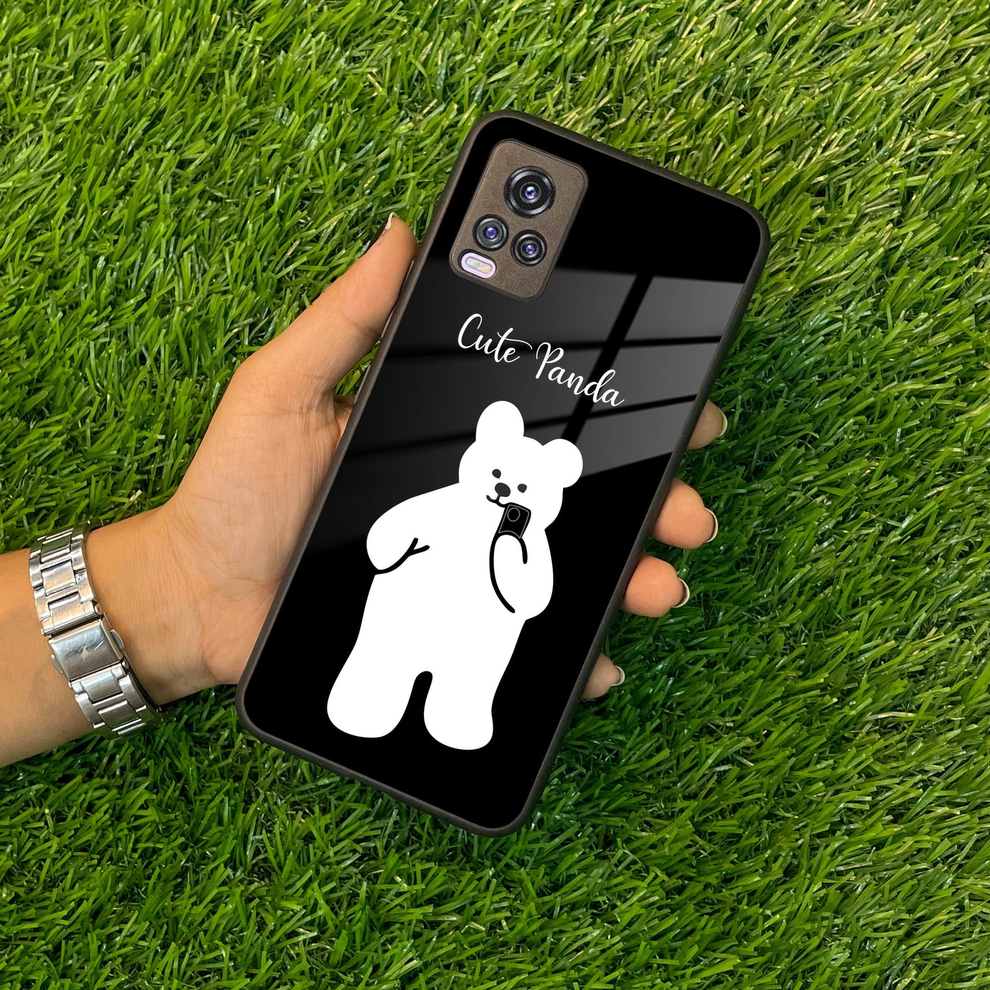White Panda Glass Case Cover For Vivo ShopOnCliQ