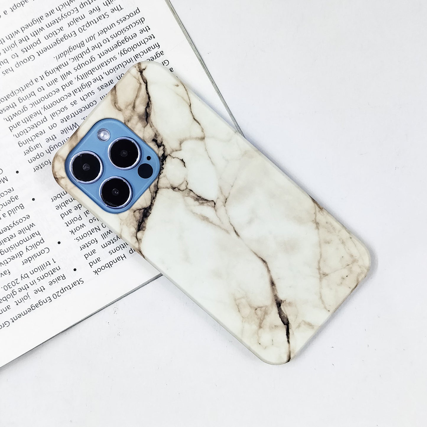Marble Pattern Slim Matte Phone Case Cover For Oppo