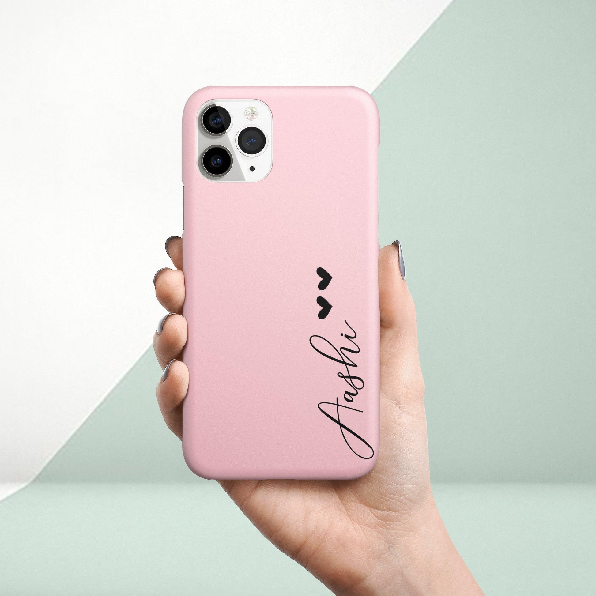 Yellow And Pink Heart Hard Slim Matte Case ShopOnCliQ