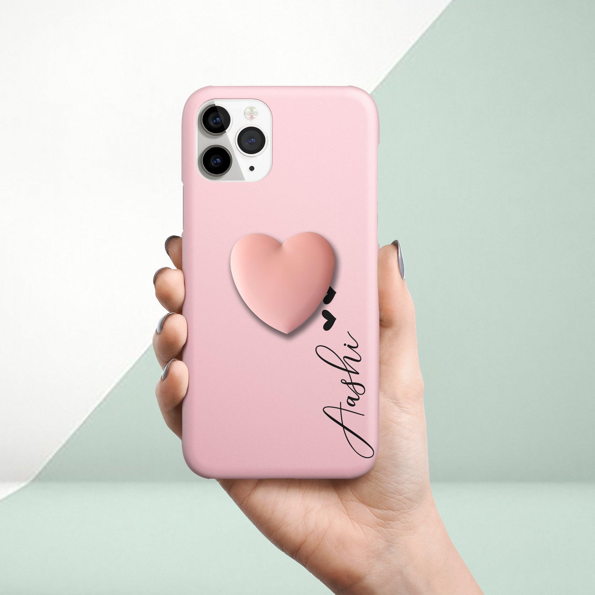 Yellow And Pink Heart Hard Slim Matte Case ShopOnCliQ