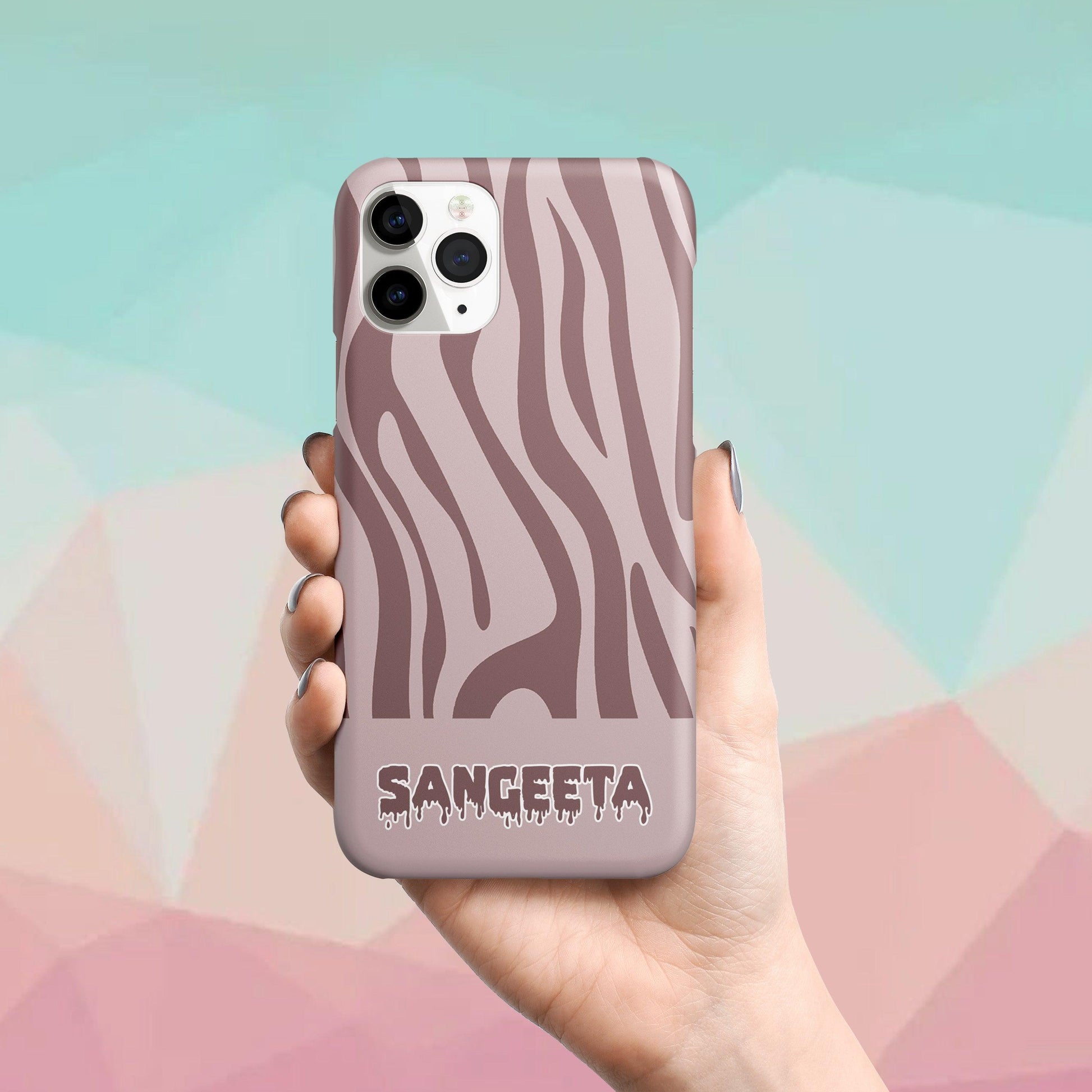 Zebra Print Custome Name Printed Matte Case ShopOnCliQ